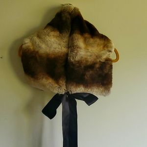 Patricia Pepe Italian real fur scarf wrap